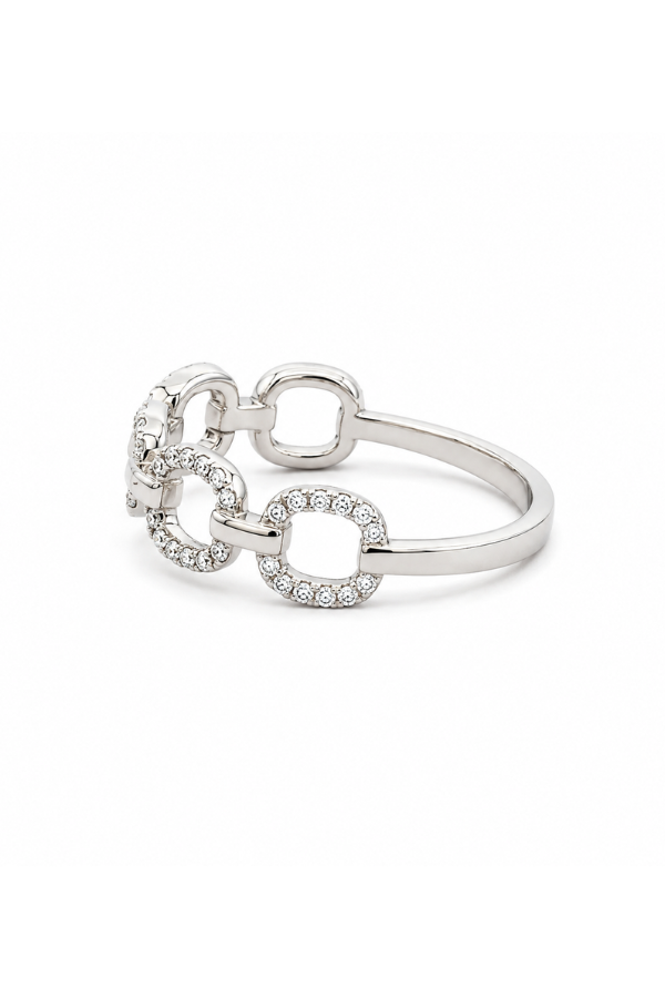 Dakota ring, 4 prong, solid 14k gold, round CVD lab grown diamonds
