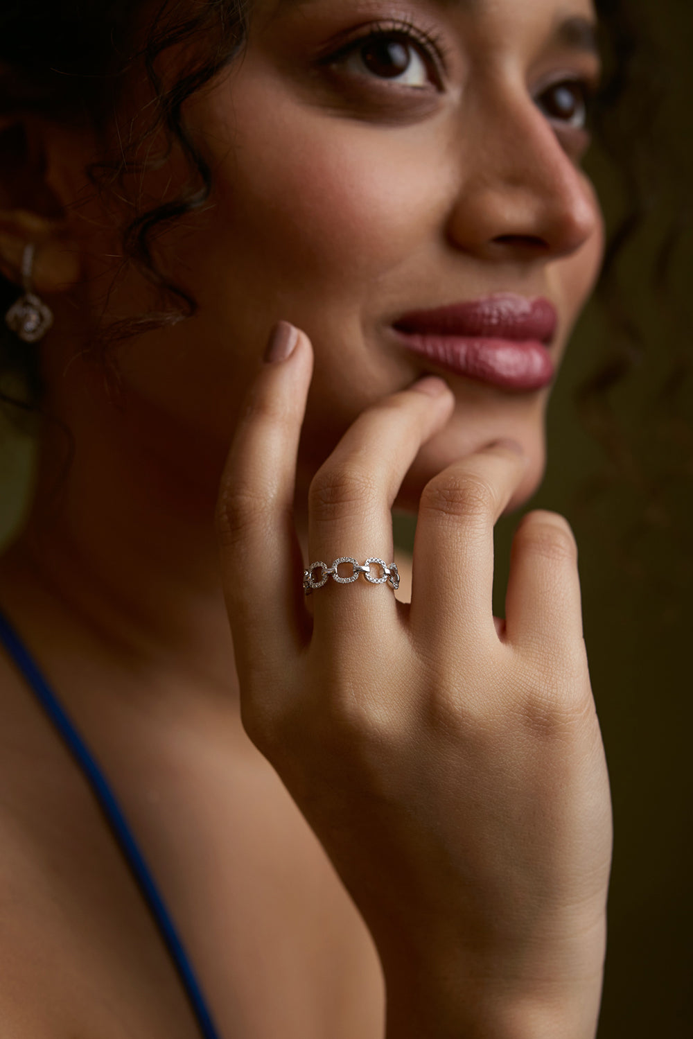Dakota ring, 4 prong, solid 14k gold, round CVD lab grown diamonds