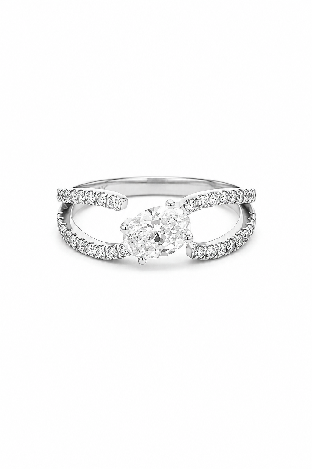 Morgan Ring-lab grown diamonds set in solid 14k gold